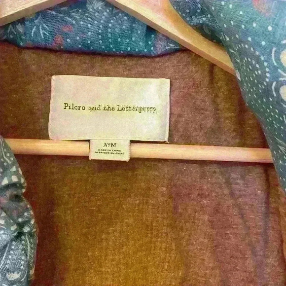 Anthropologie Pilcro and The Letterpress Chambray Puffer Vest Size M - Picture 4 of 8